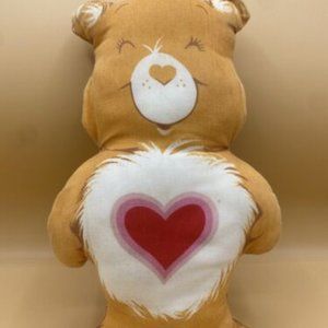Vintage Carebear Tenderheart Pillow Panel Plush 12" Tall.